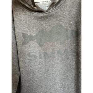 Simms charcoal hoodie, men's size 2 XL